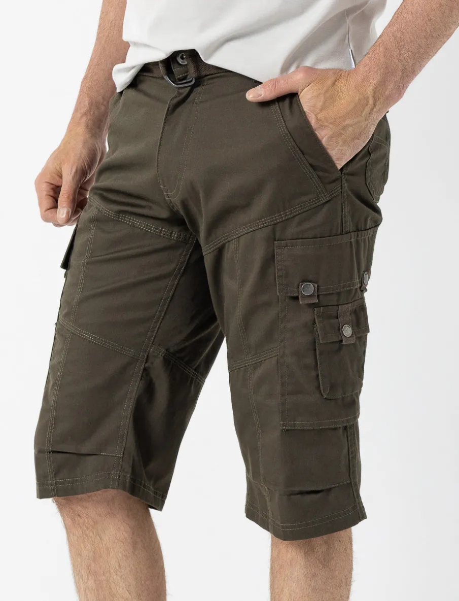 Capris with Cargo Pockets and Belt