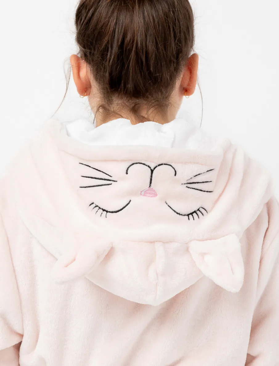 Cat Hood Bathrobe