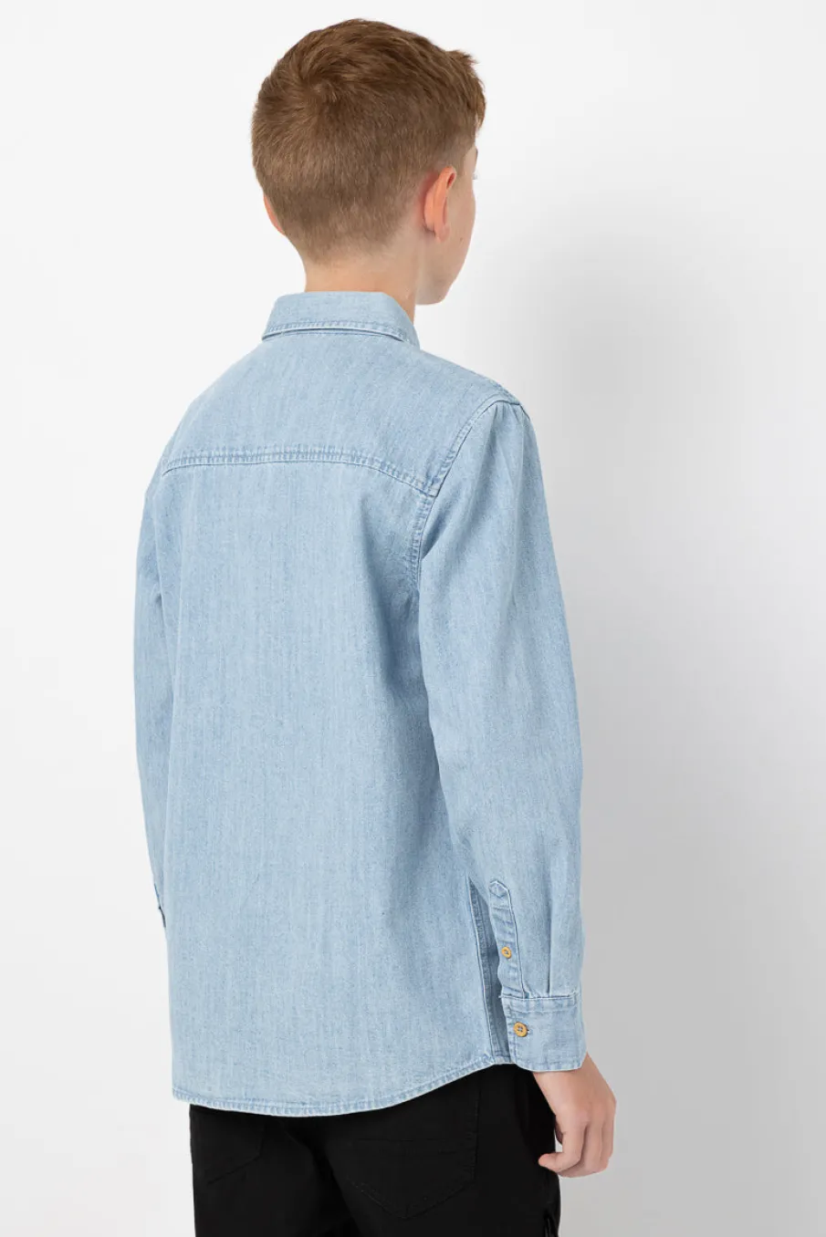 Chambray Long-sleeve Shirt - Teen Boy