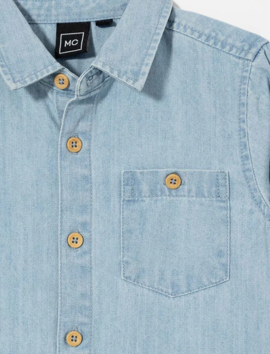 Chambray Long-sleeve Shirt - Little Boy