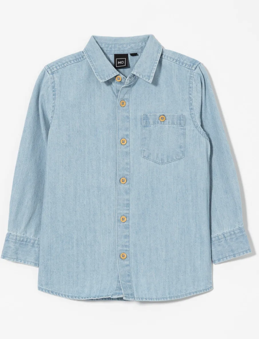 Chambray Long-sleeve Shirt - Little Boy