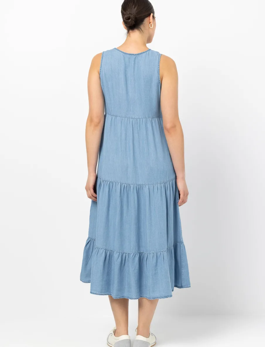 Chambray Midi Dress