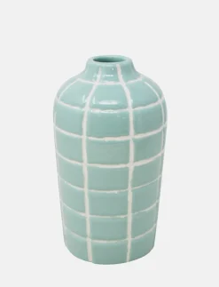 Checkered Ceramic Vase