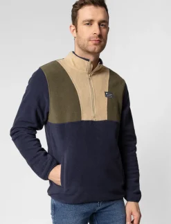 Colour Block Fleece Pullover
