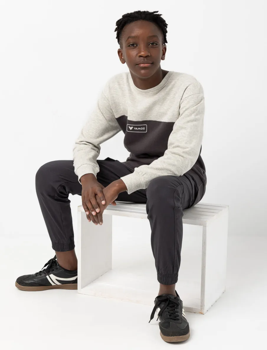 Colour Block Fleece Sweatshirt