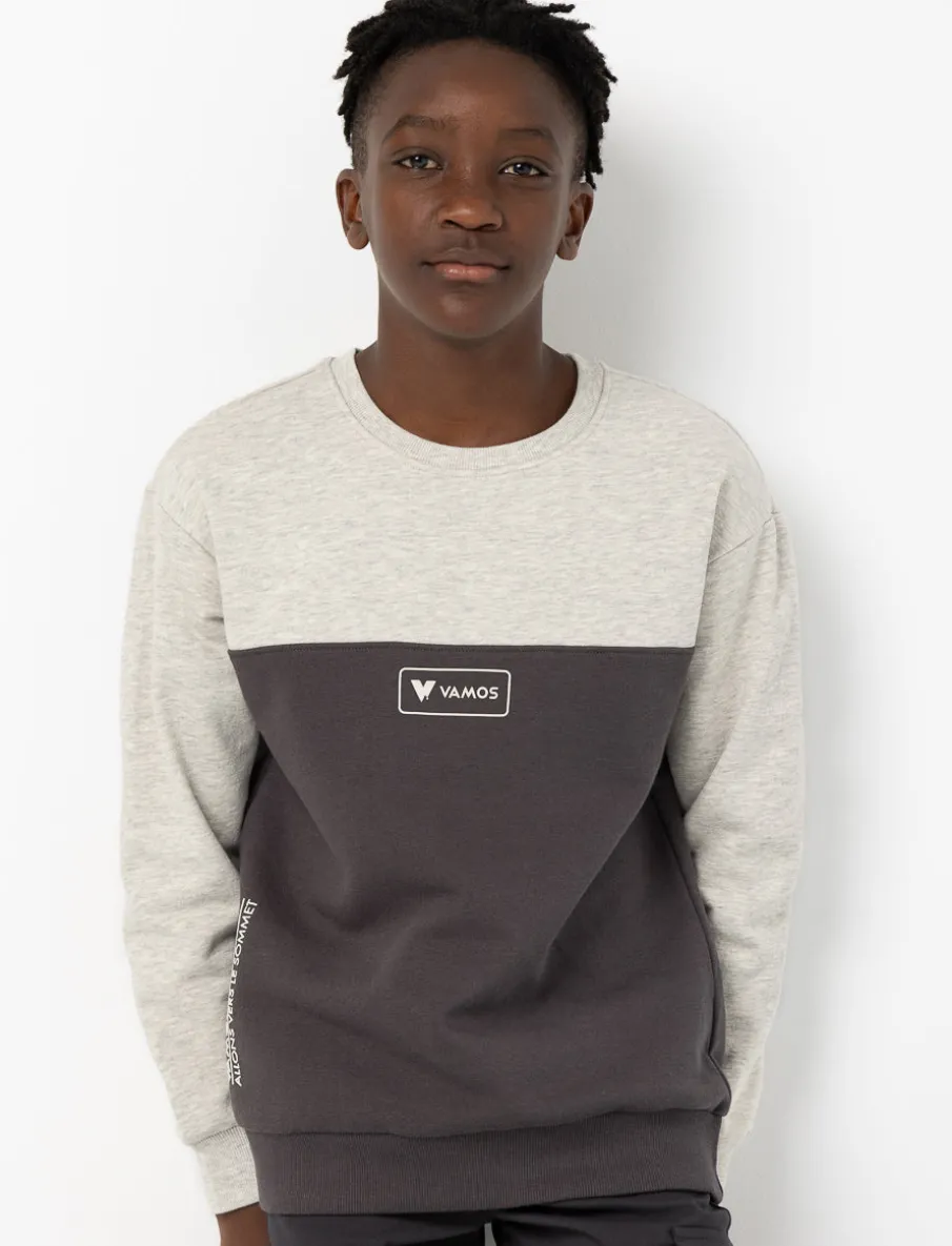 Colour Block Fleece Sweatshirt