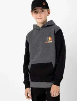 Colour Block Printed Hoodie