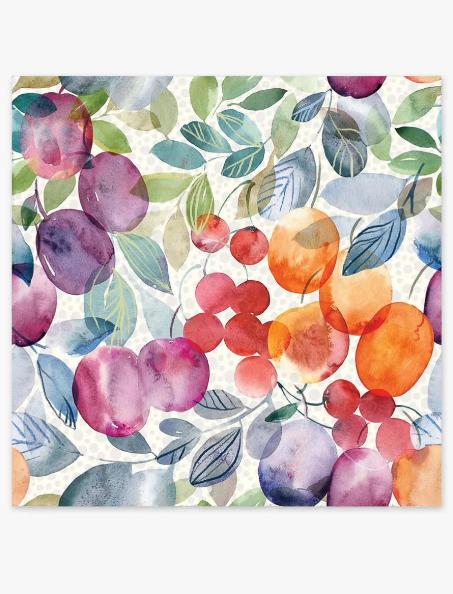 Colourful Fruit Napkins - Pack of 20