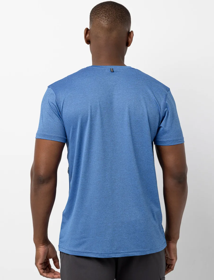 Contrast Panel Sports T-shirt