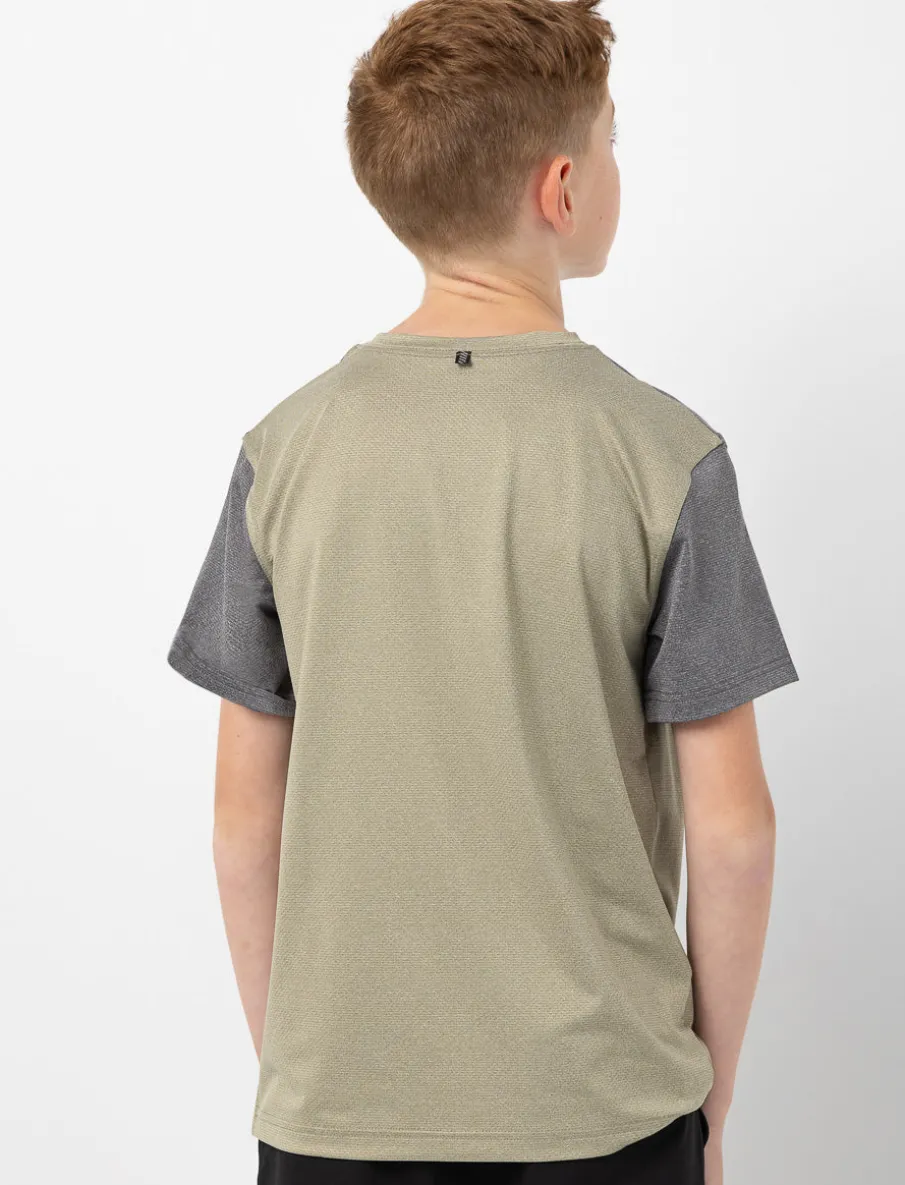 Contrast Sleeve Sports T-shirt