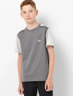Contrast Sleeve Sports T-shirt
