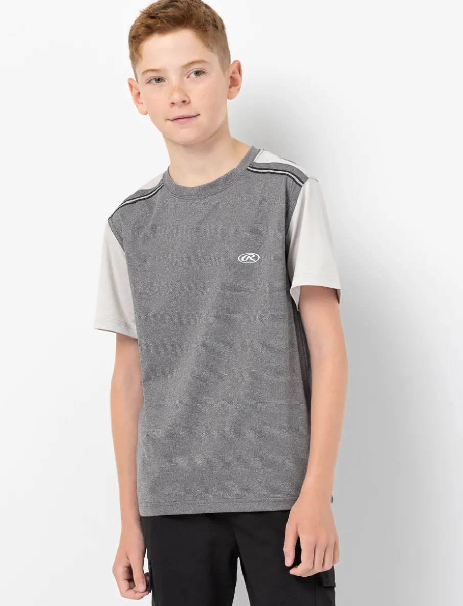 Contrast Sleeve Sports T-shirt