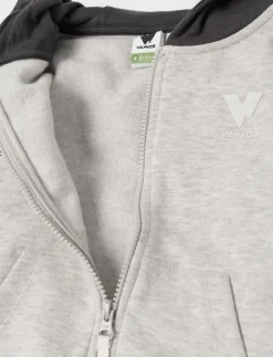 Contrast Sleeve Zip-up Hoodie - Little Boy