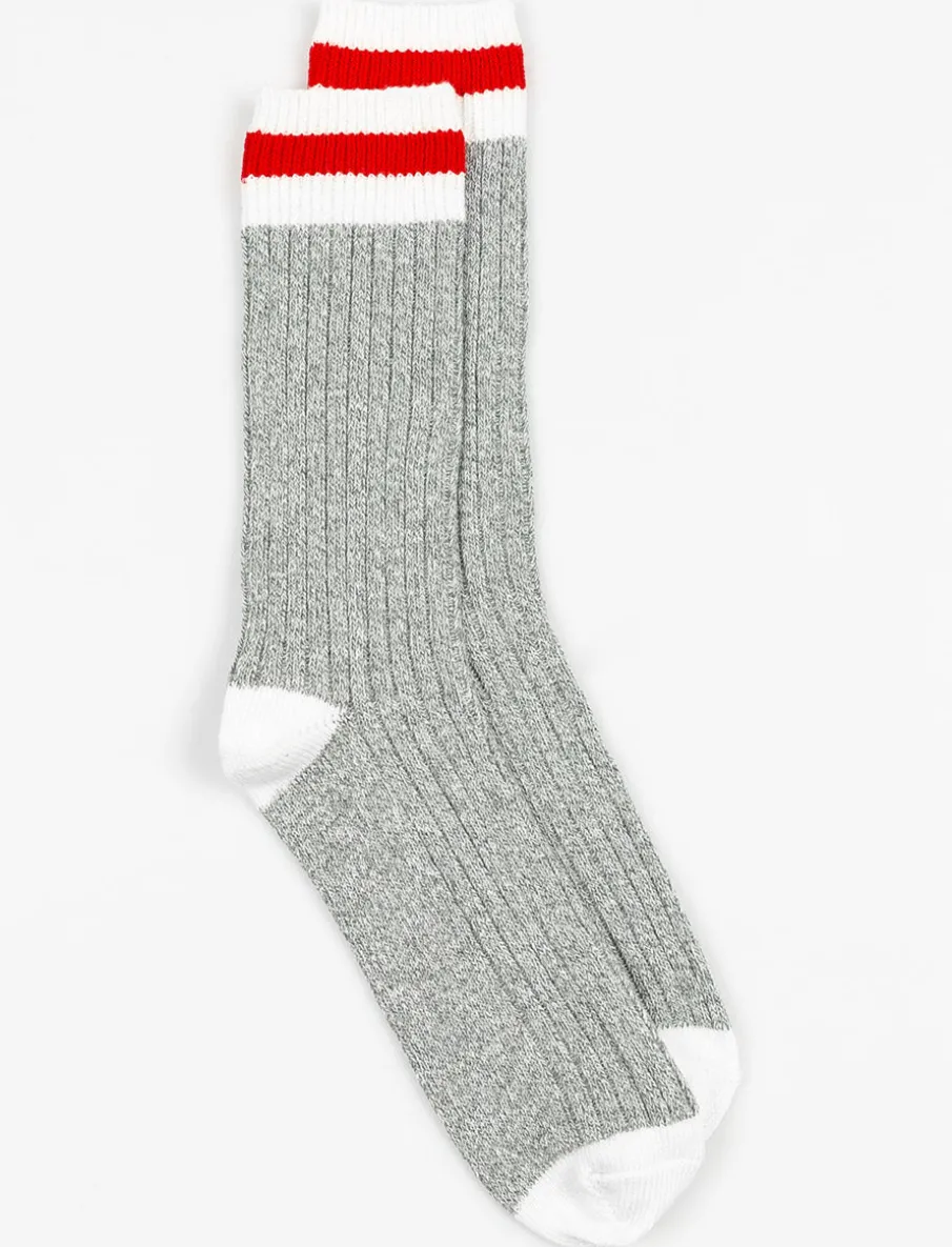 Contrast-stripe Socks