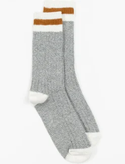 Contrast-stripe Socks