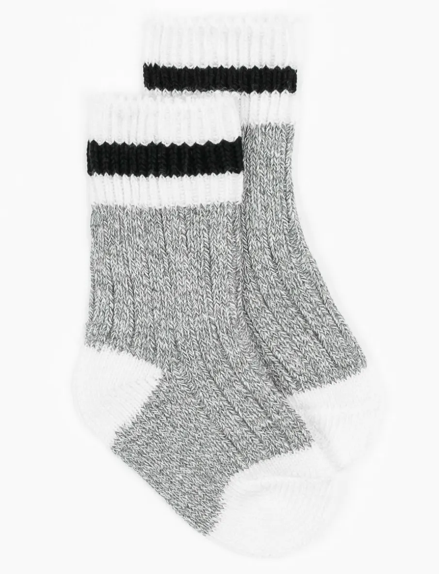 Contrast-stripe Socks