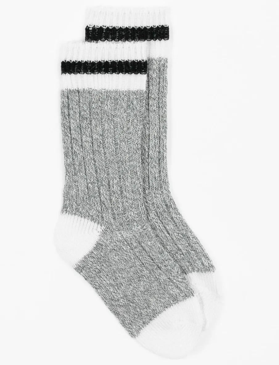 Contrast-stripe Socks