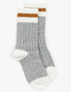 Contrast-stripe Socks
