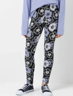 Cotton Leggings with Elastic Waistband