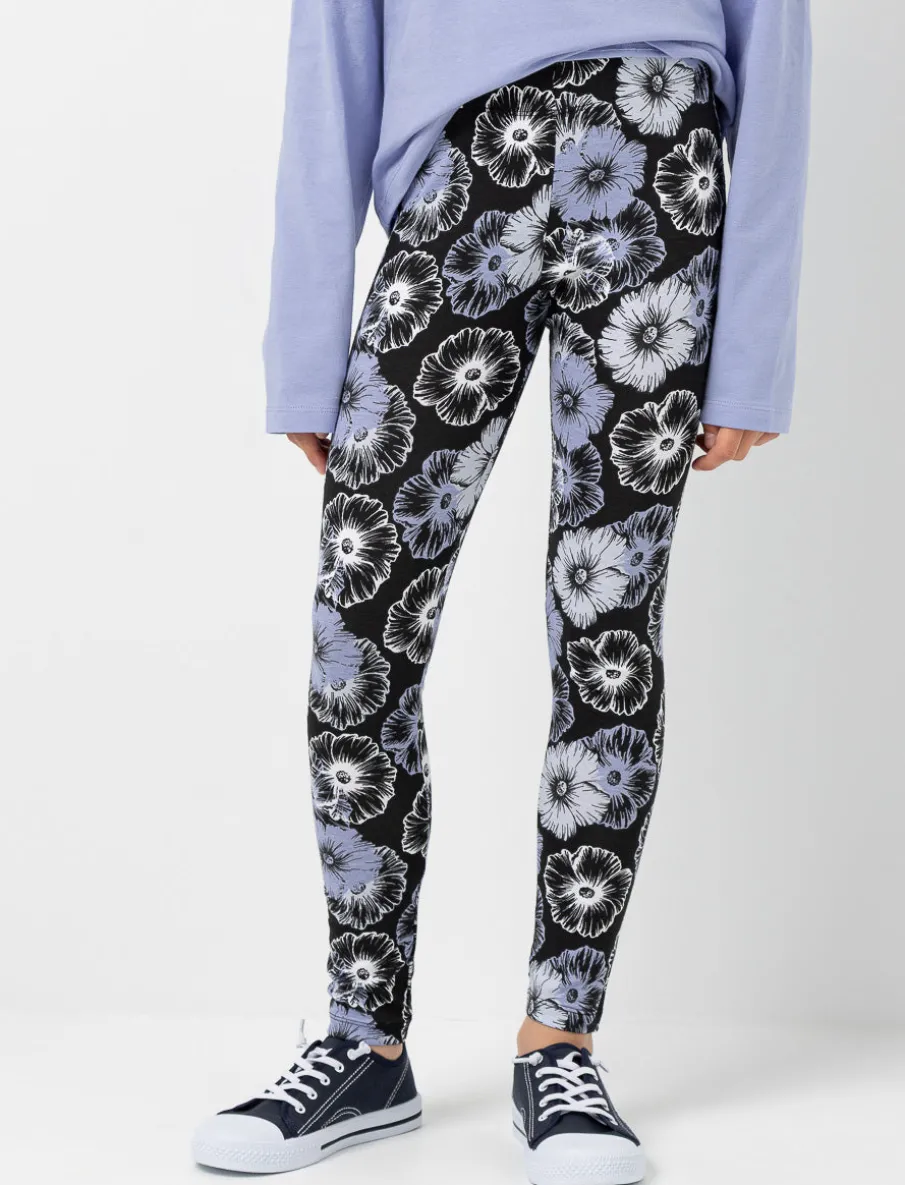 Cotton Leggings with Elastic Waistband