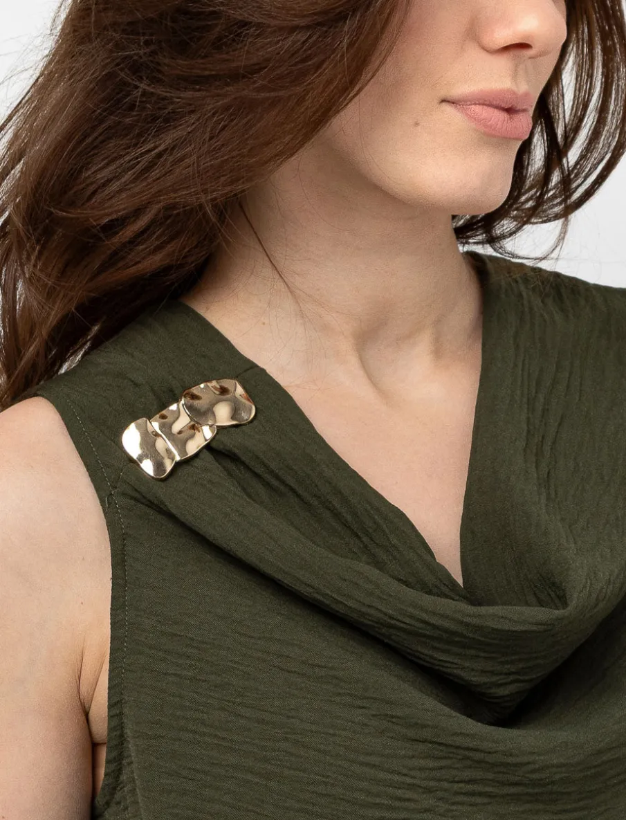 Cowl neck Tank Top
