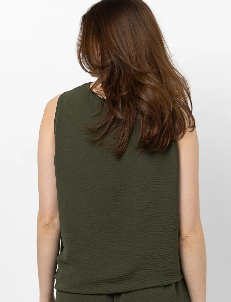 Cowl neck Tank Top