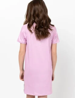 Crew Neck Printed Nightdress - Teen Girls