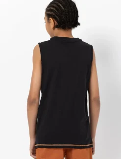 Crew Neck Printed Tank Top