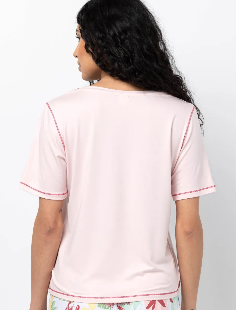 Crew Neck Printed T-Shirt