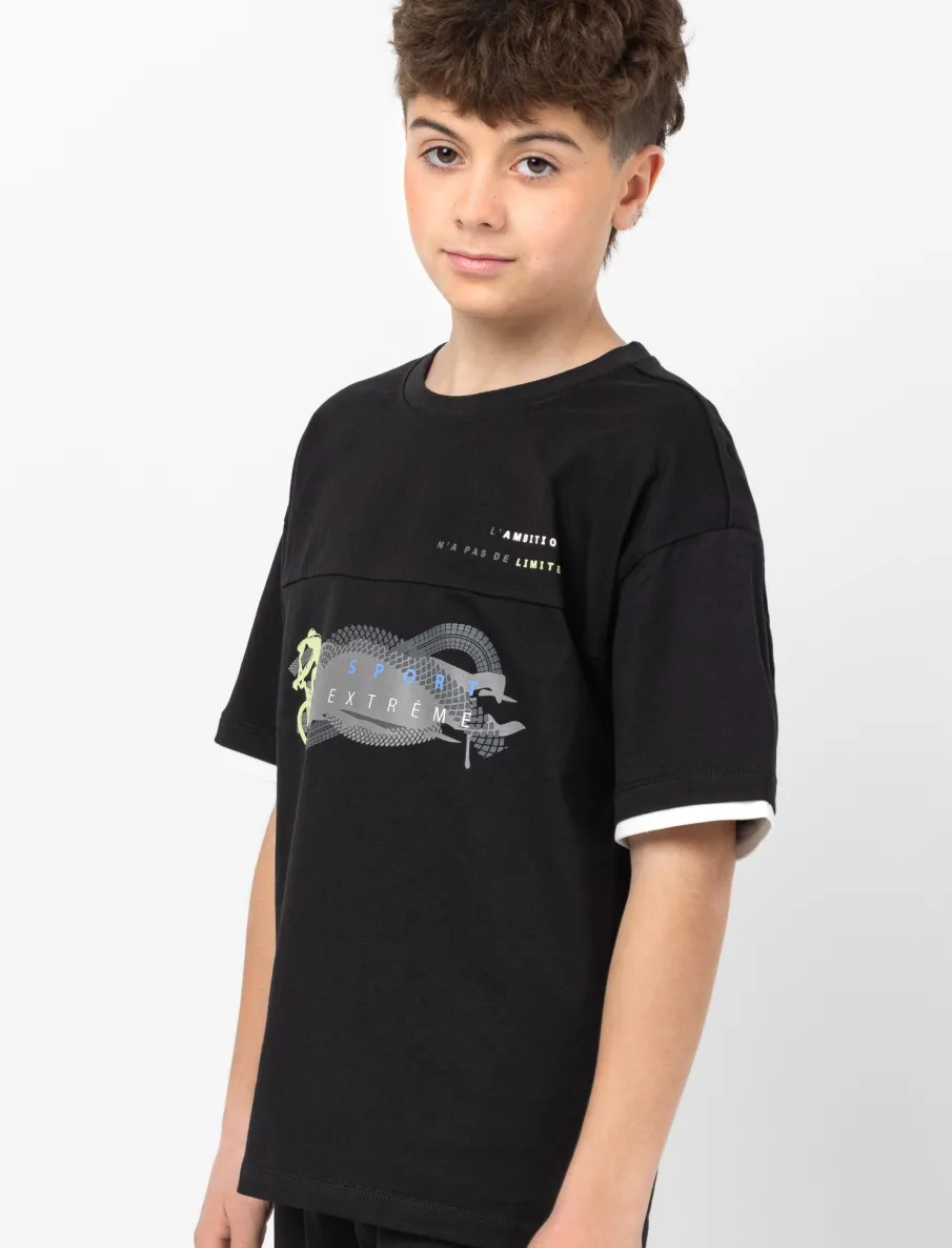 Crew Neck Printed T-Shirt