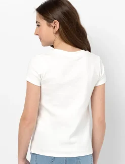 Crew Neck Printed T-Shirt - Teen Girls