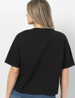 Crew Neck T-Shirt with Dropped Shoulders