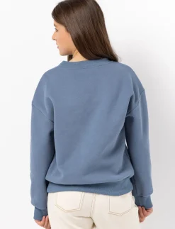 Crewneck Sweater with LA Embroidery