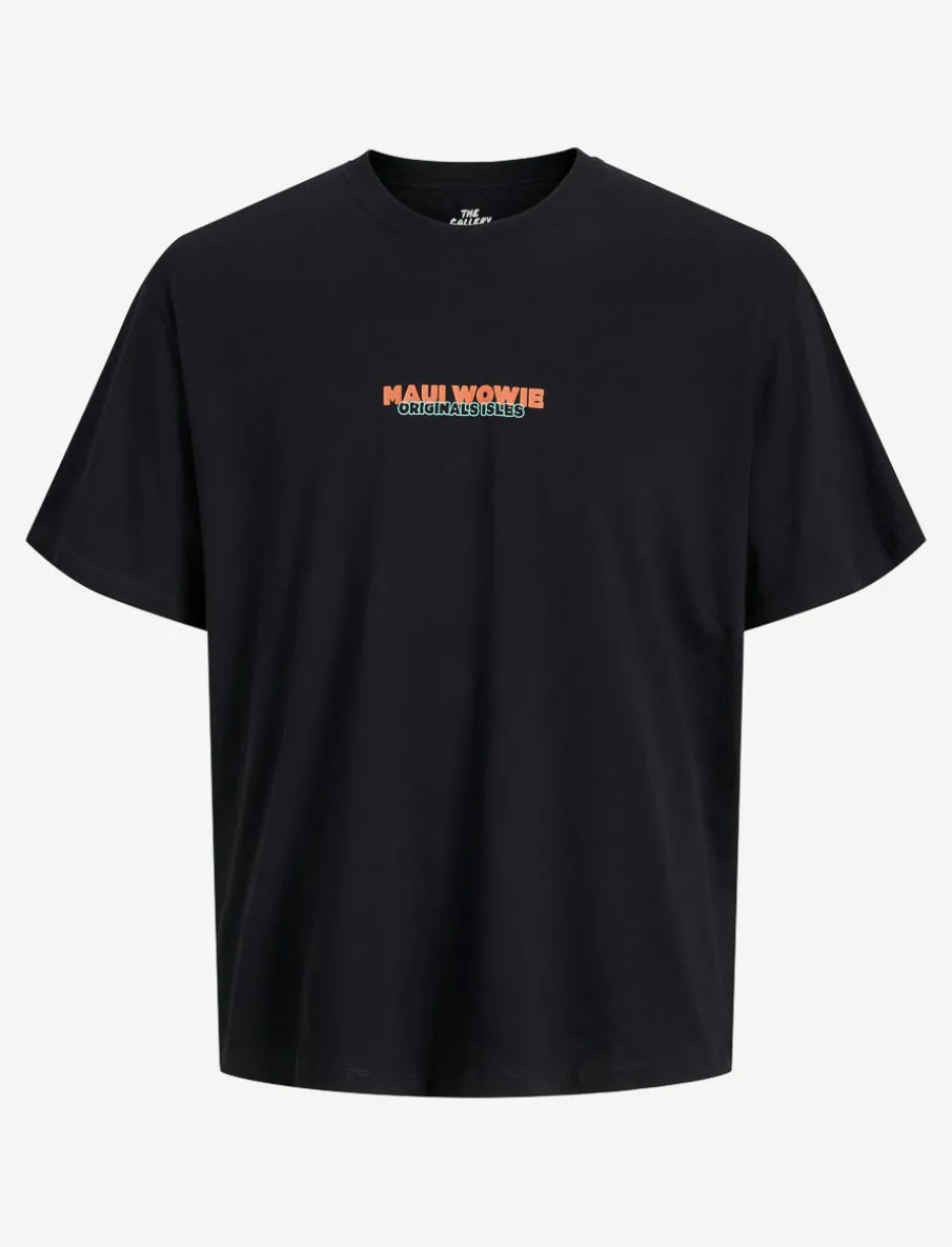 Crew-neck T-shirt with Back Print