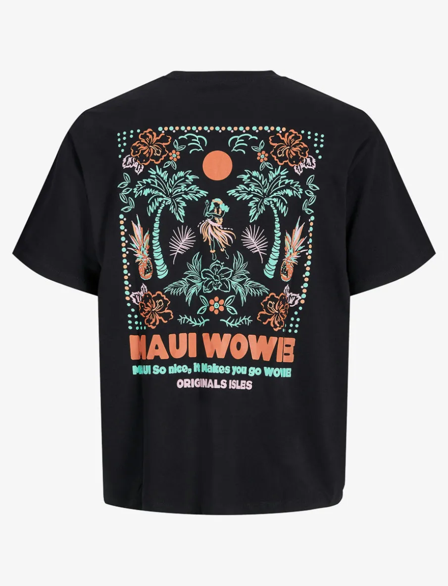 Crew-neck T-shirt with Back Print