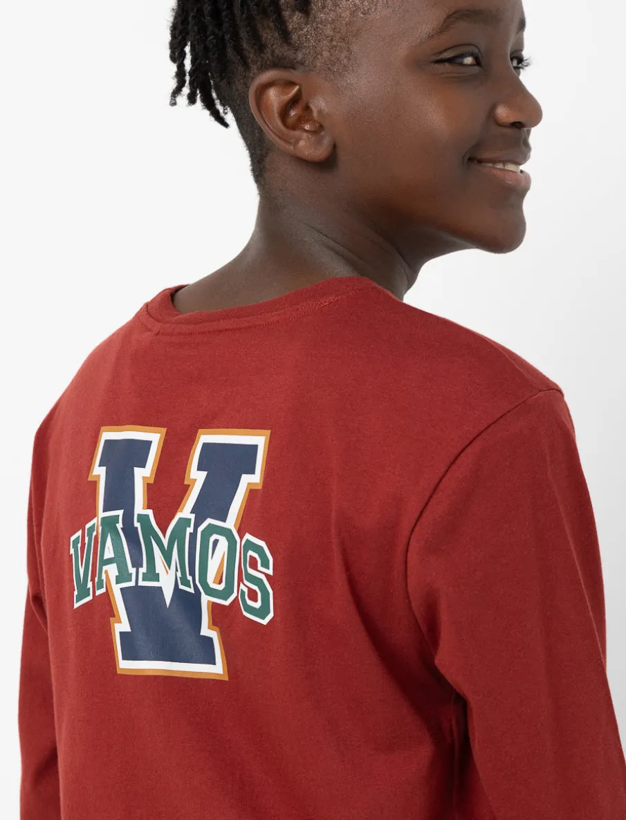 Crew-neck T-shirt with Back Print