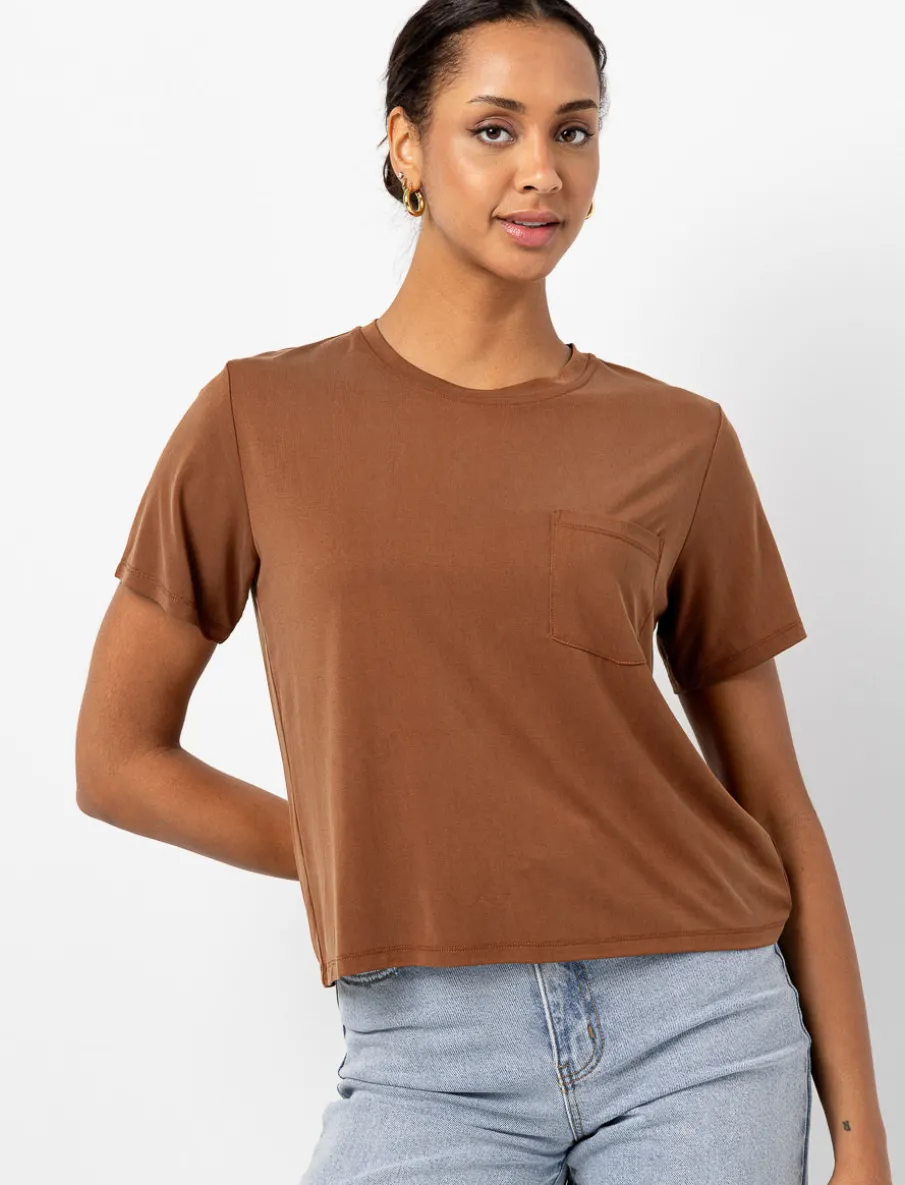 Crew-neck T-shirt with Pocket