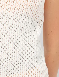 Crochet V-neck Dress