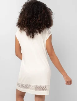 Crochet-detail Swim Cover-up Tunic