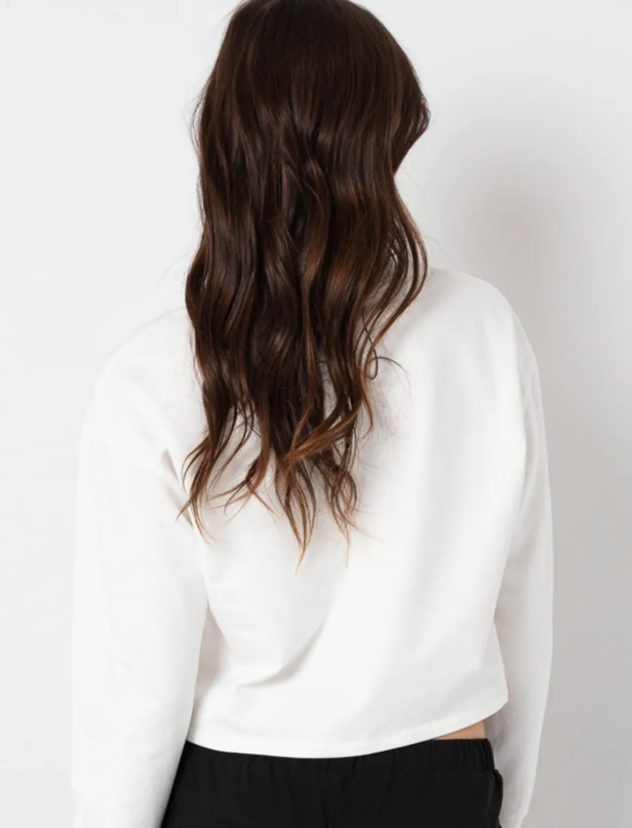 Cropped Embroidered Sweater