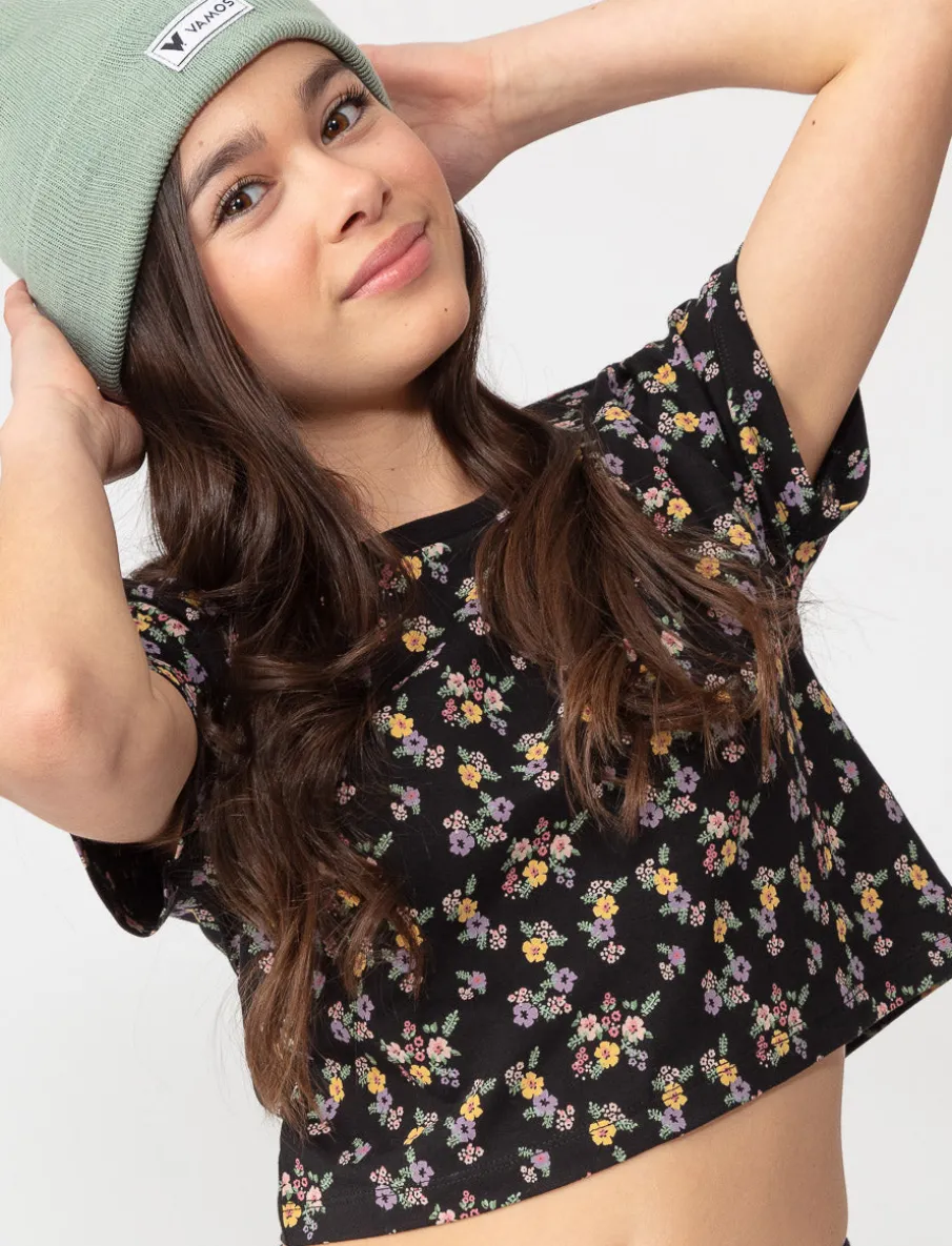 Cropped Floral T-shirt