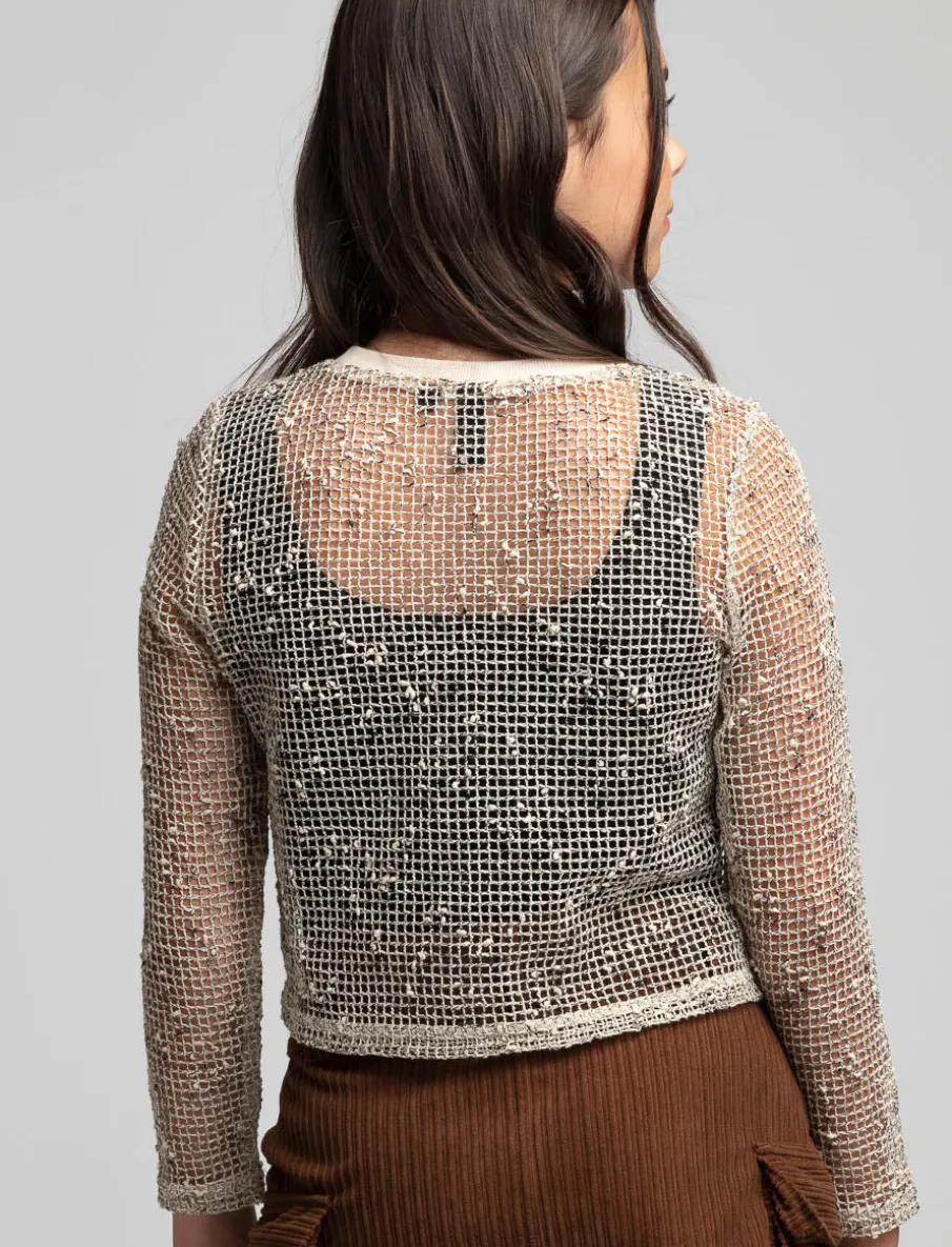 Cropped Mesh T-shirt