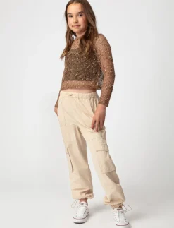 Cropped Mesh T-shirt