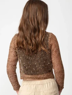 Cropped Mesh T-shirt