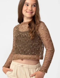Cropped Mesh T-shirt