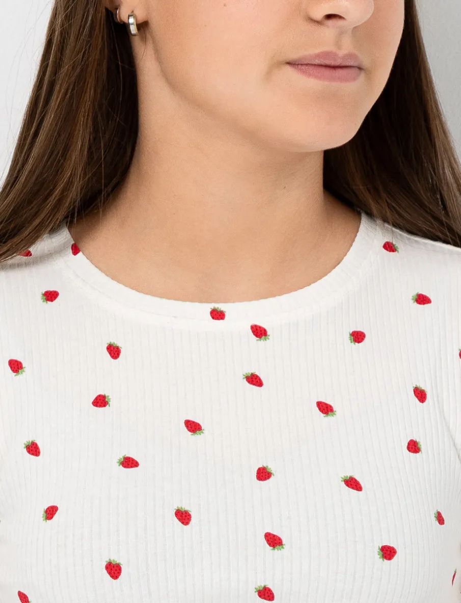Cropped Printed T-shirt