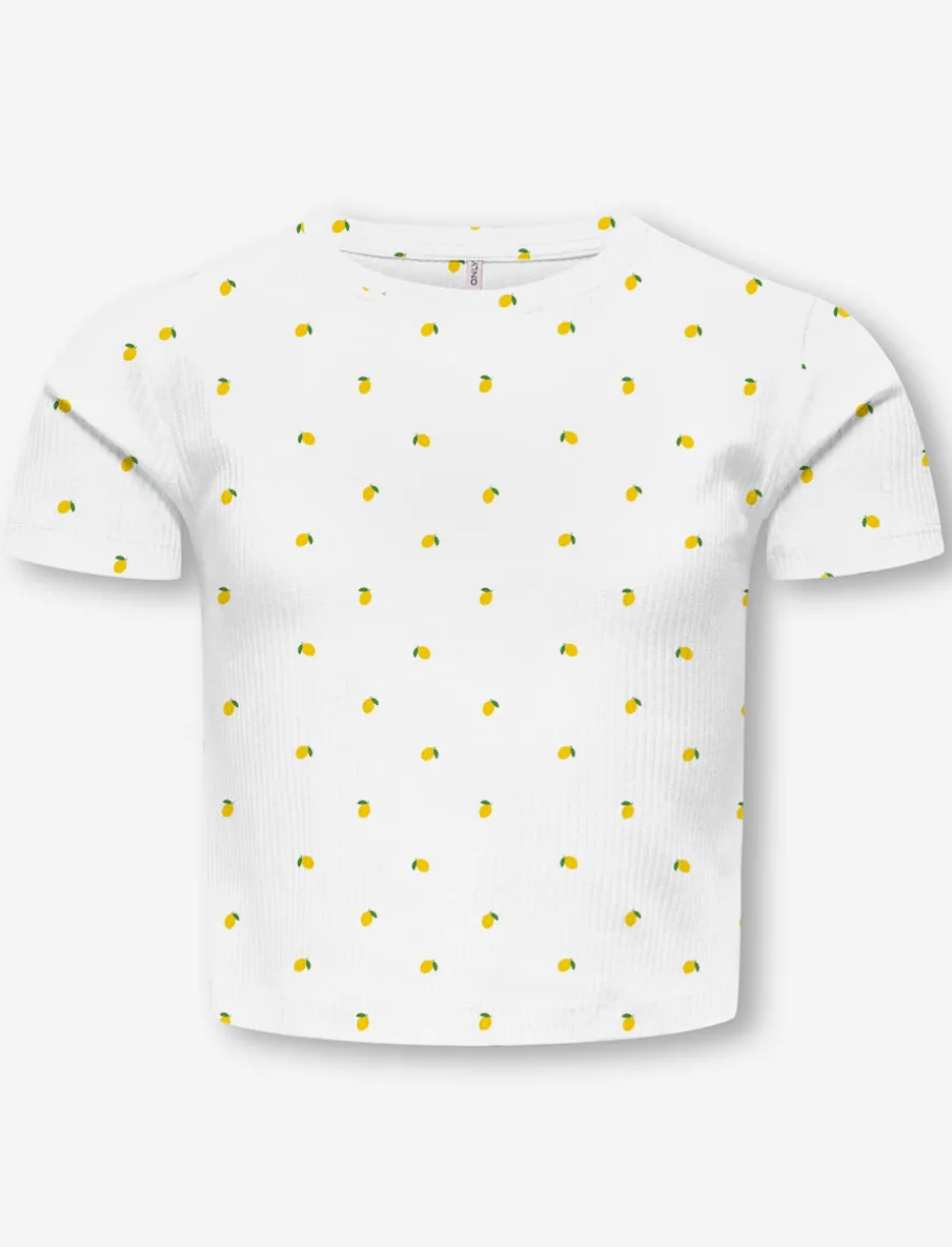 Cropped Printed T-shirt