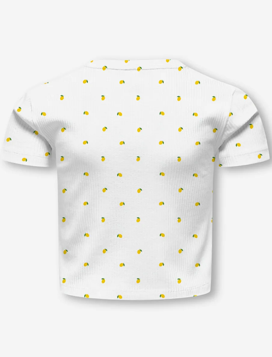 Cropped Printed T-shirt