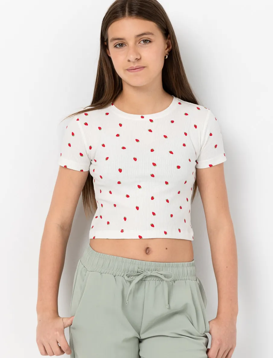 Cropped Printed T-shirt