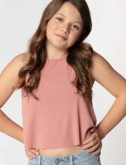 Cropped Ribbed Tank Top